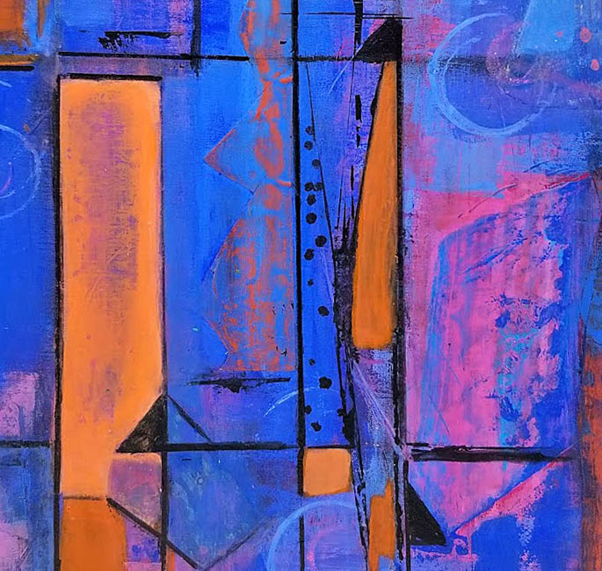 CREAMSICLE on wood 10x10"